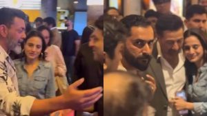 Ameesha Patel Shares A Warm Moment With Sunny Deol at IKKIS Screening Calls Film Heartwarming Ameesha Patel Shares A Warm Moment With Sunny Deol at IKKIS Screening Calls Film Heartwarming