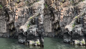 Watch: Fatima Sana Shaikh Jumps Into A Lake In A Bikini Watch: Fatima Sana Shaikh Jumps Into A Lake In A Bikini