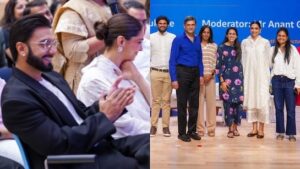 Ranveer Singh And Deepika Padukone Make First Public Appearance After Threat Scare, Cheer For Prakash Padukone Ranveer Singh And Deepika Padukone Make First Public Appearance After Threat Scare, Cheer For Prakash Padukone